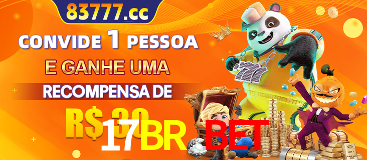 Banner institucional da 17BR BET sobre parceria de marcas e criação de uma marca de excelência, apresentando os mascotes de jogos populares como o Fortune Tiger.