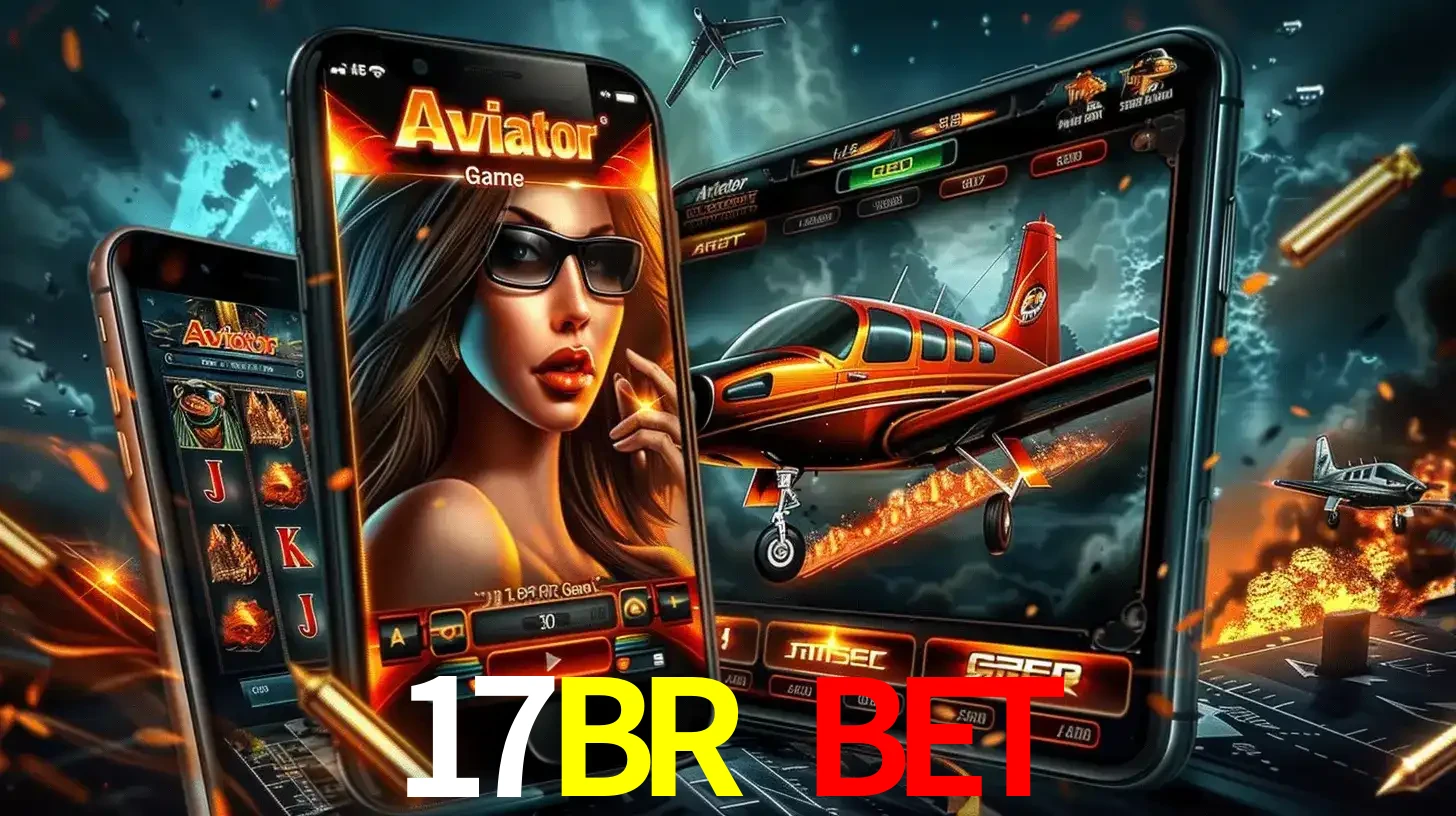 O popular jogo de apostas Aviator exibido em vários celulares e tablets, mostrando a interface emocionante e a ação de voo disponíveis para jogar agora no 17BR BET.