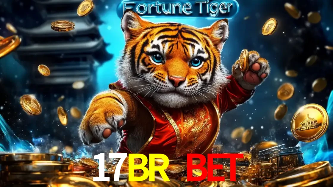 Imagem promocional do jogo de slot Fortune Tiger, com um tigre majestoso em traje tradicional cercado por uma fortuna em moedas de ouro, disponível agora no cassino 17BR BET.